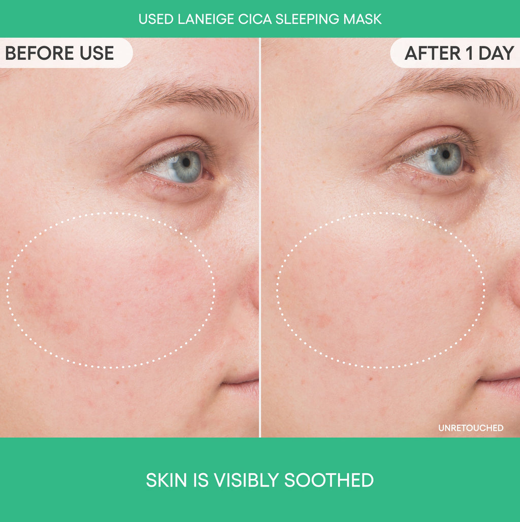 Cica Sleeping Mask with Centella Asiatica for Moisture Barrier Support