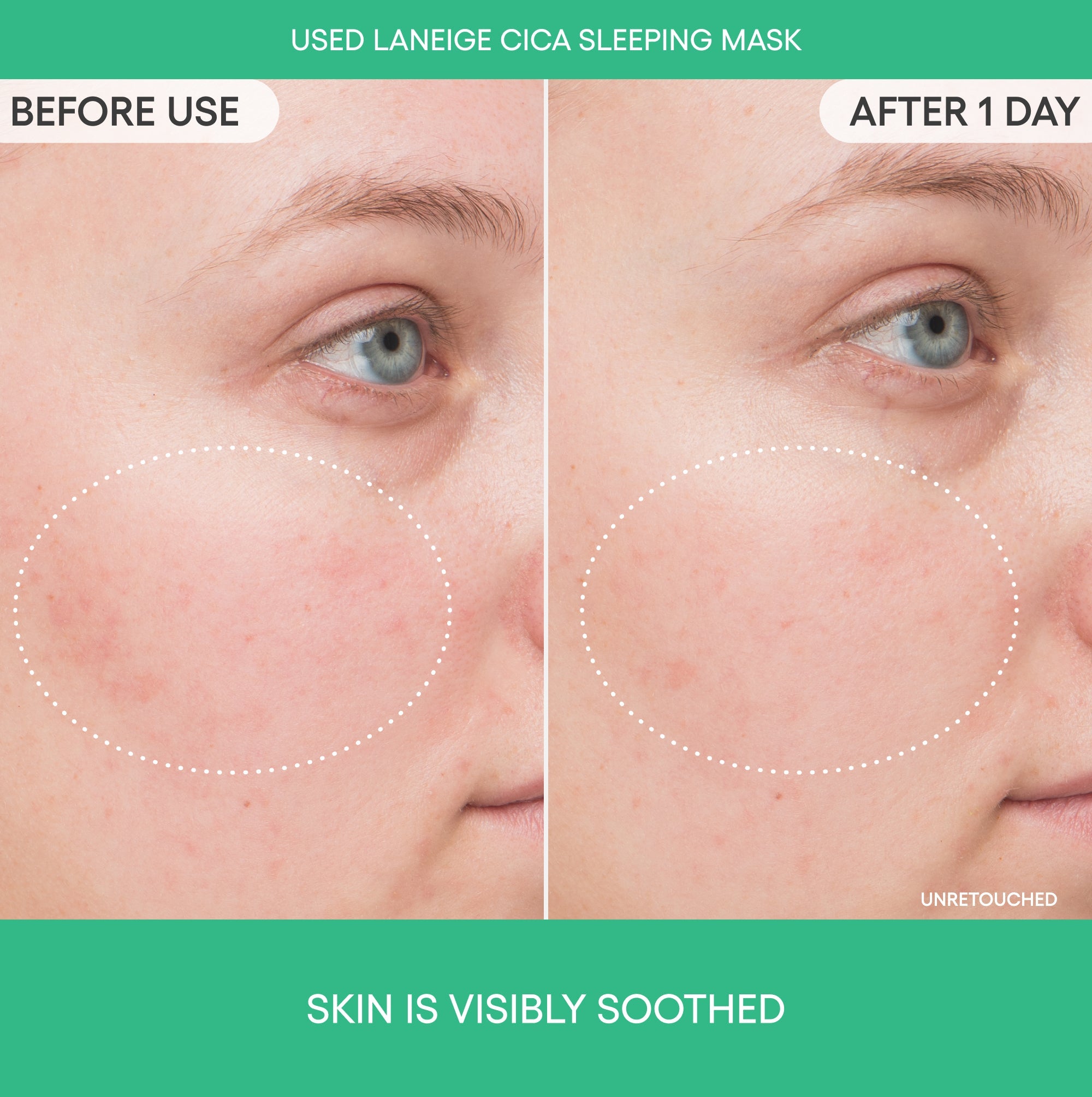 Cica Sleeping Mask with Centella Asiatica for Moisture Barrier Support